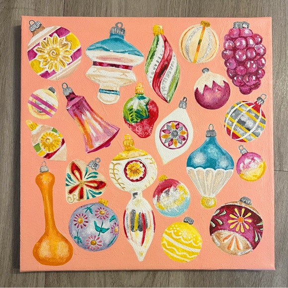 Other - Original Colorful Holiday Ornament Art